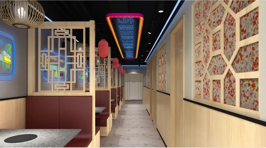 西安东北烧烤餐厅装修效果图