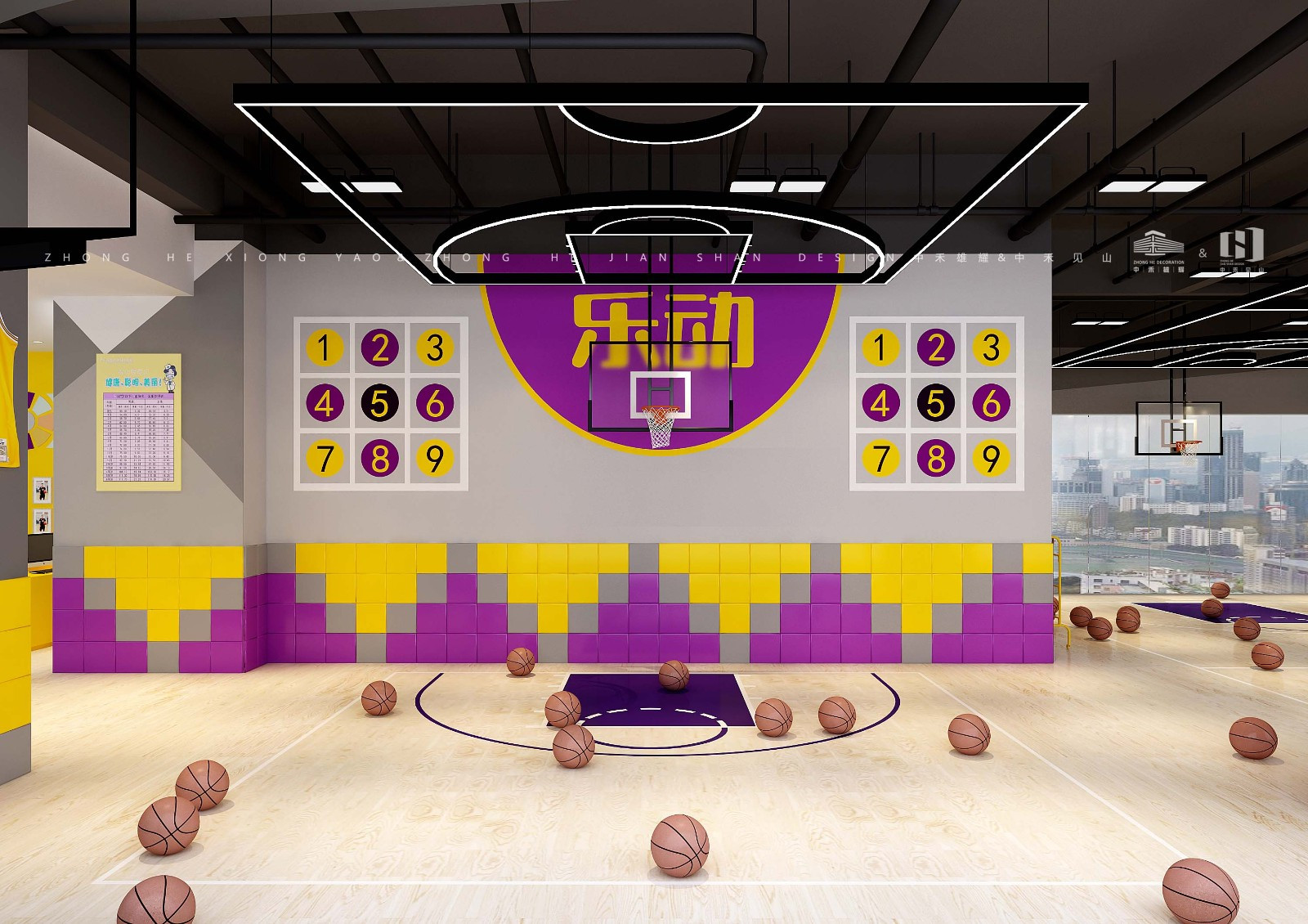 篮球主题房间设计图片