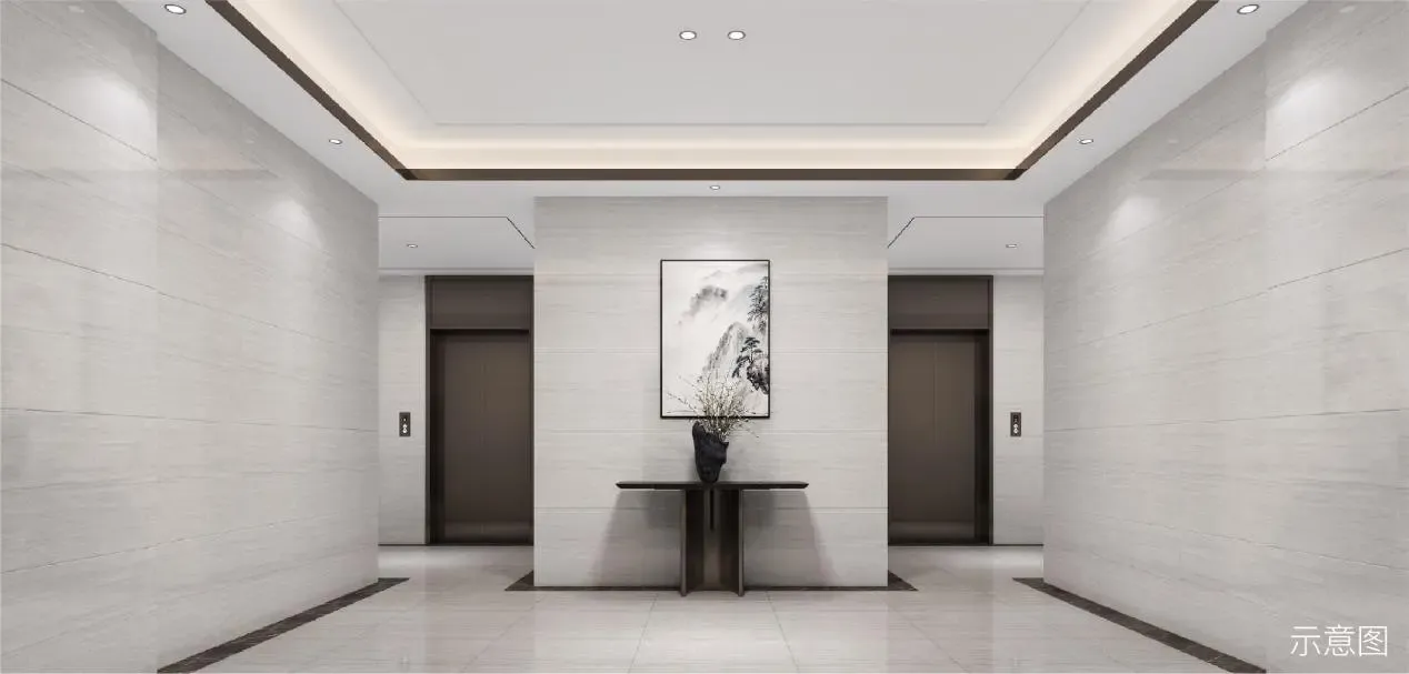 酒店步入式公共前厅,尺度,质感,品味兼具,彰显尊贵居住排场.
