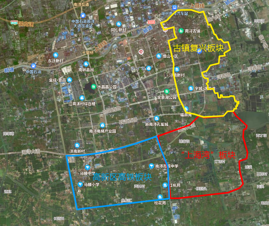 南浔区中心城区东南侧“上海湾”片区 规划新建13条道路！