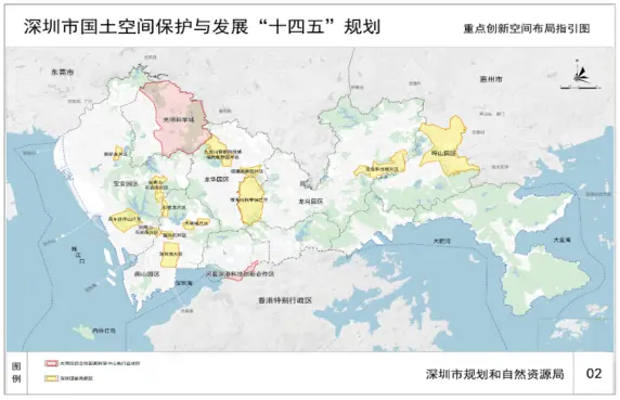 高品質建設各具特色的高新園區;兩核:重點推進南山和坪山兩個核心園區