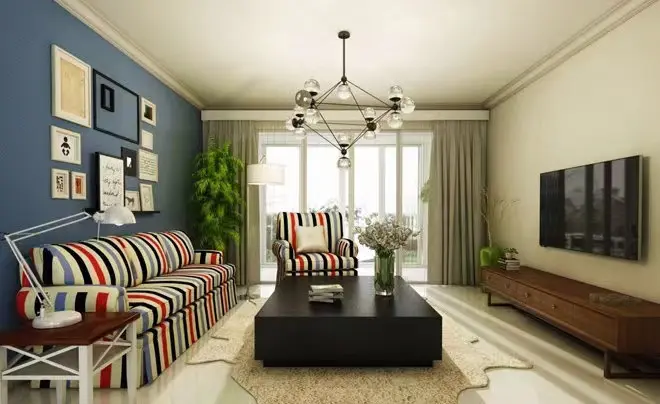 东莞装修半包:5种沙发背景墙,让你的客厅装修美得不一般_房产资讯_房