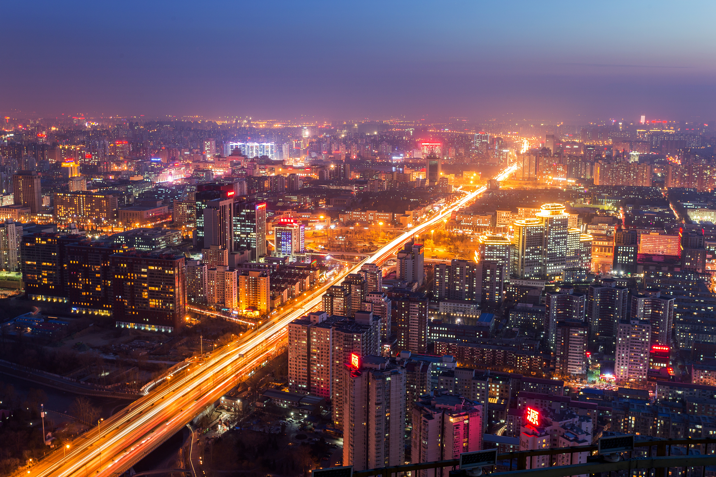北京大兴区夜景图片