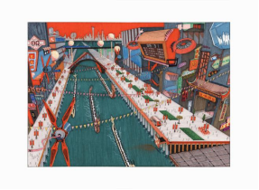 关于珠江的未来，珠光·海珠新城与新锐艺术家的地铁画展唤起了全民想象