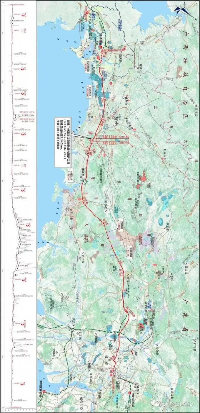 广湛高铁线路图而珠肇高铁是珠江西岸南北向的一条通道,从澳门,珠海