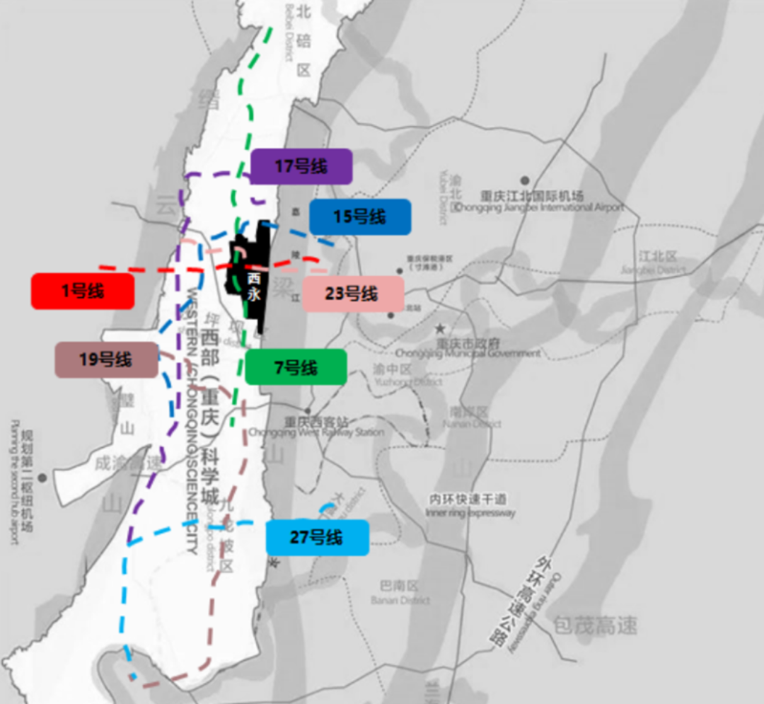 重庆科学城地图高清版图片