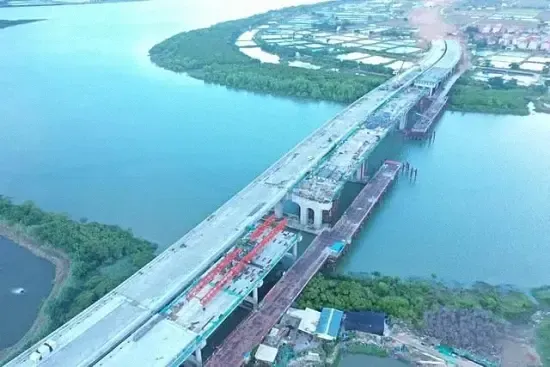 总投资1619亿漳州市区又一座大桥顺利合拢