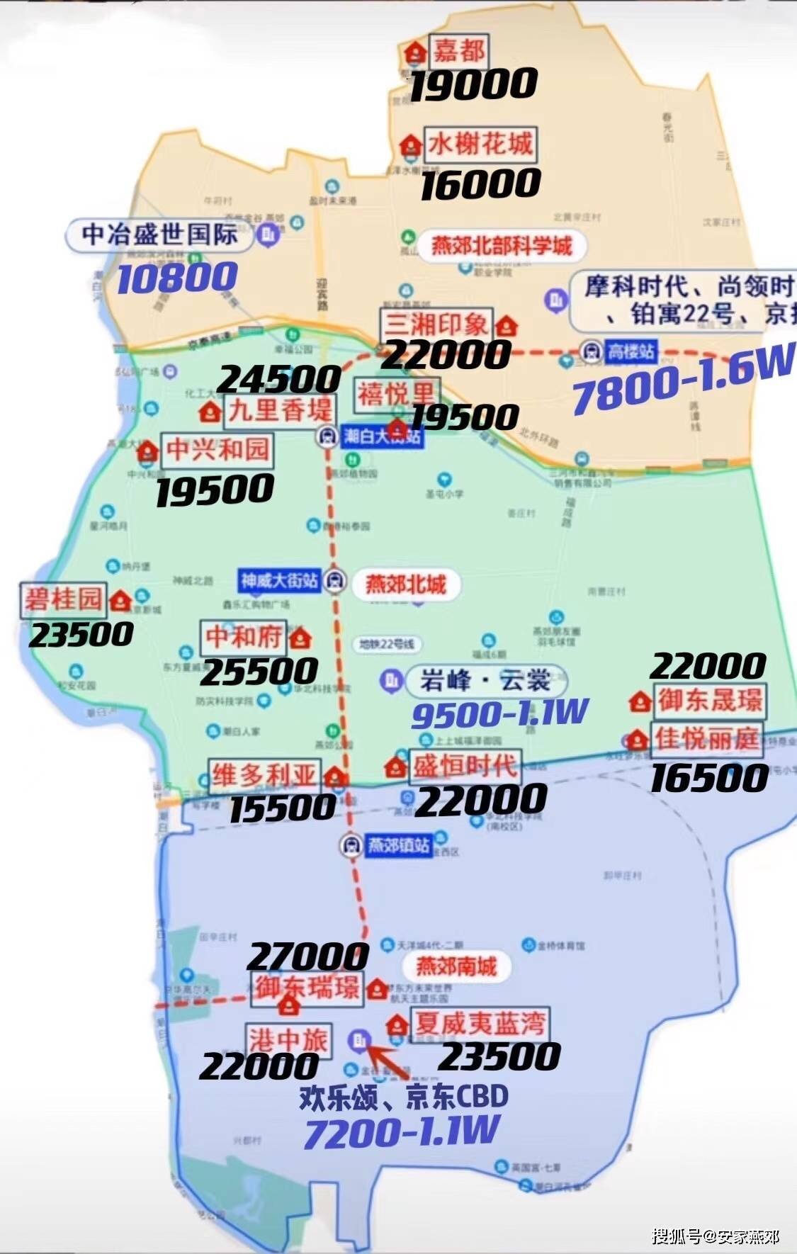 最新的燕郊305的路线图图片