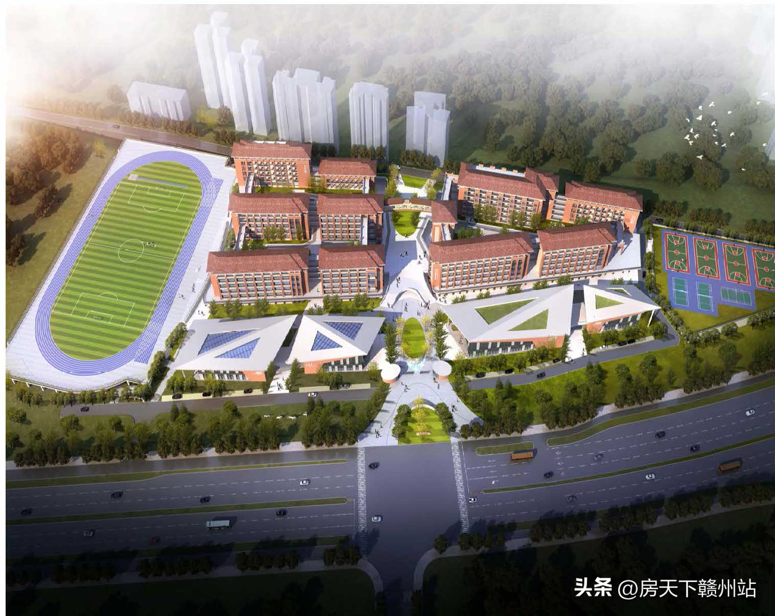 赣南师范大学附属蓉江中学规划与设计调整方案批前公示
