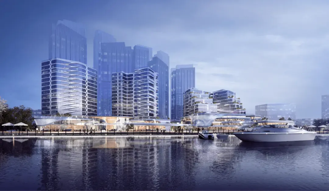 越秀·天荟江湾效果图约55万㎡越秀·星汇海珠湾,则胜在7年大城,商业