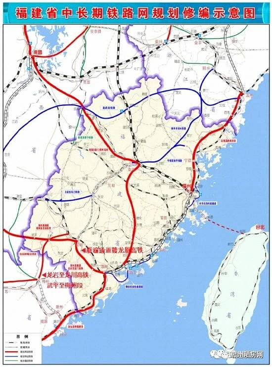 漳州又一条高铁！将新建漳州至赣州段377公里