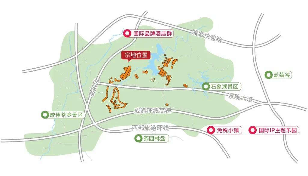 石象湖片区土地供应提速彰显蒲江城市发展逻辑之变
