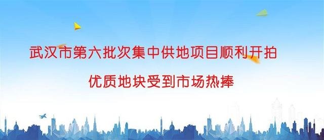武汉市第六批次集中供地项目顺利开拍，优质地块受到市场热捧