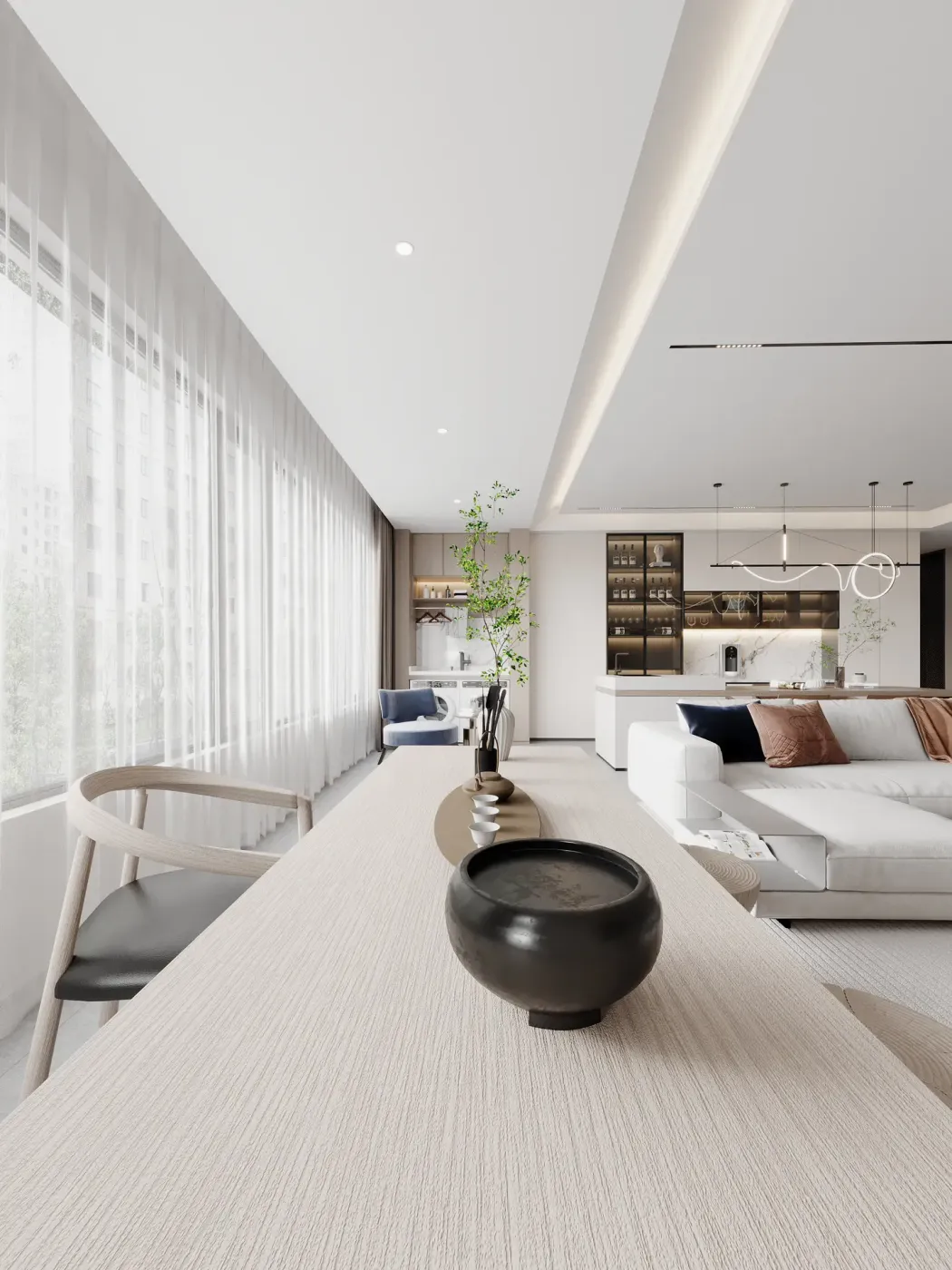 成都180平极简大平层设计,简直不要太香