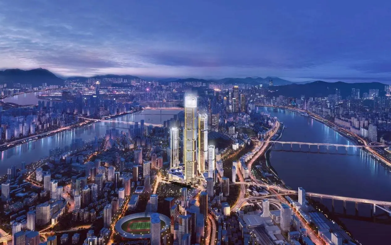 重庆中心正式亮灯璀璨焕新城市天生c位