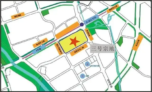 南至崔家店北二路,西至杉板桥南五路,东至规划道路净用地面积:85
