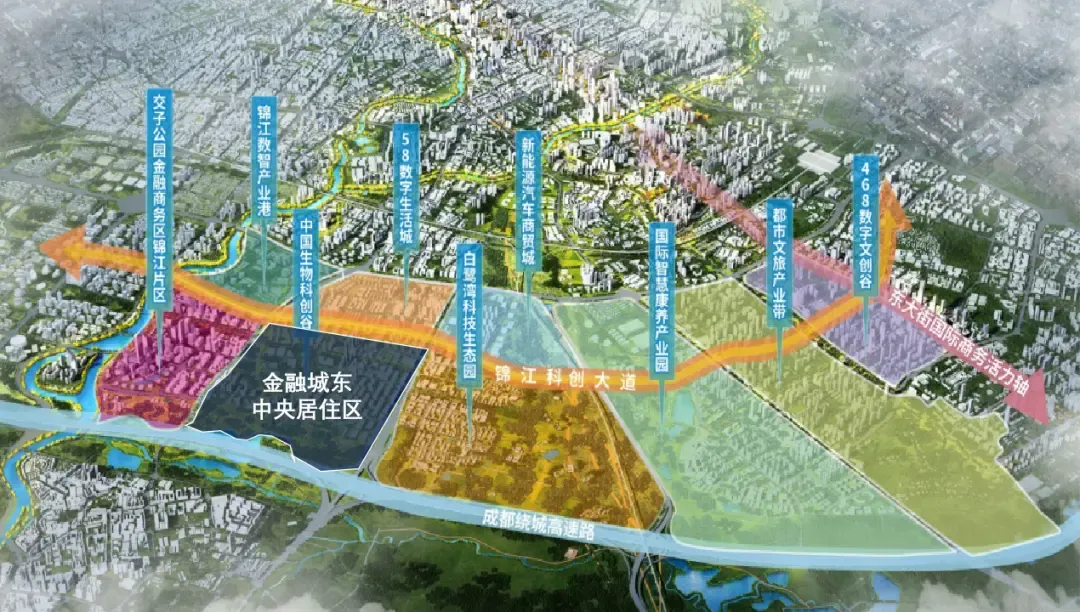 成都金融城打开东侧拼图,金融城东豪宅区浮现