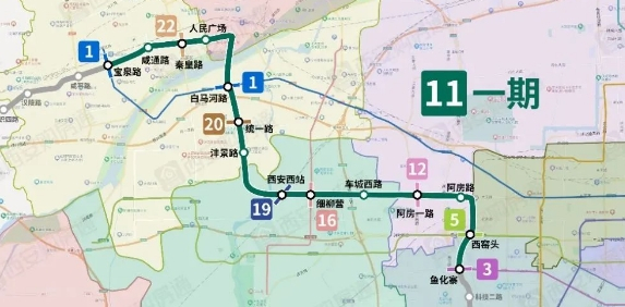 西安地铁11号线图图片