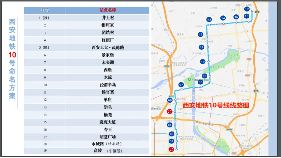 西安地铁线10号线路图图片