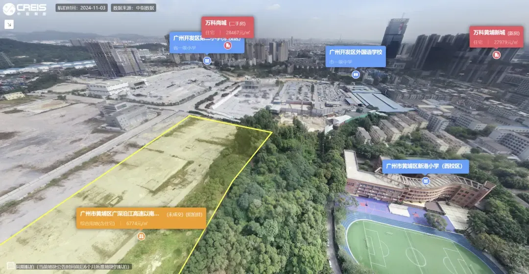 广州2宗涉宅用地收金14.37亿,中交城投联合体落子黄浦区