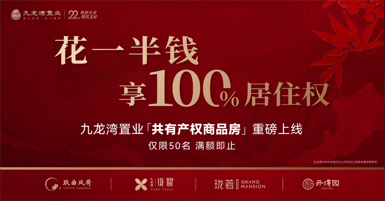 九龙湾置业共有产权房，扬州首例，正式开启申购，仅限50名