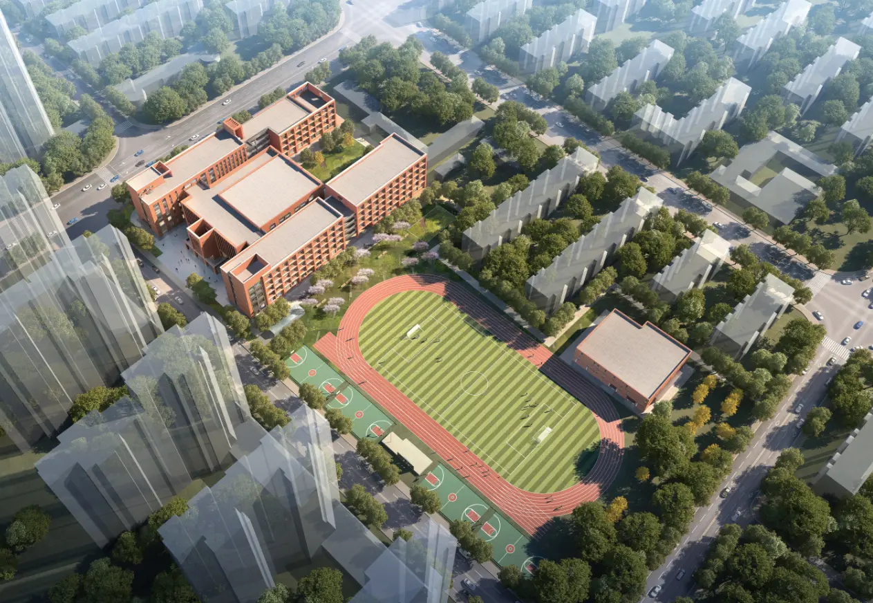 石家庄第42中学锦尚校区盛大揭牌，将于今年9月投入使用！