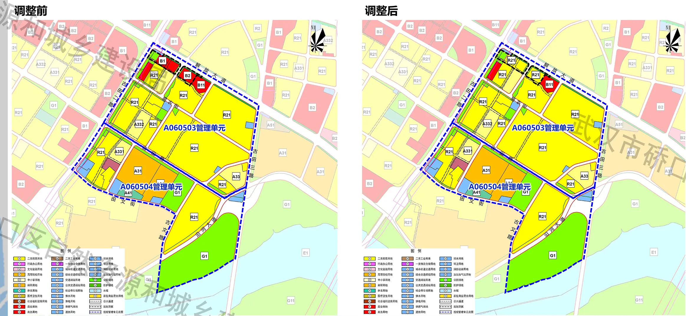 硚口古田万人宿舍片规划调整公示