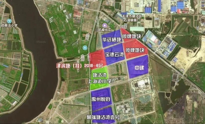 滨海7宗地抢镜!海洋科技园建大型商业,胡家园,塘沽湾"迎新"