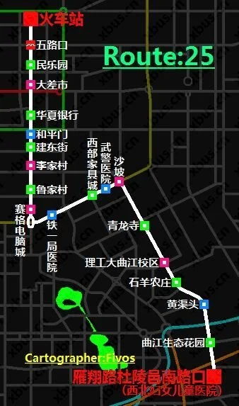 西安公交二公司运营时间:06:00—22:00上线时间:春节后,配车35部③