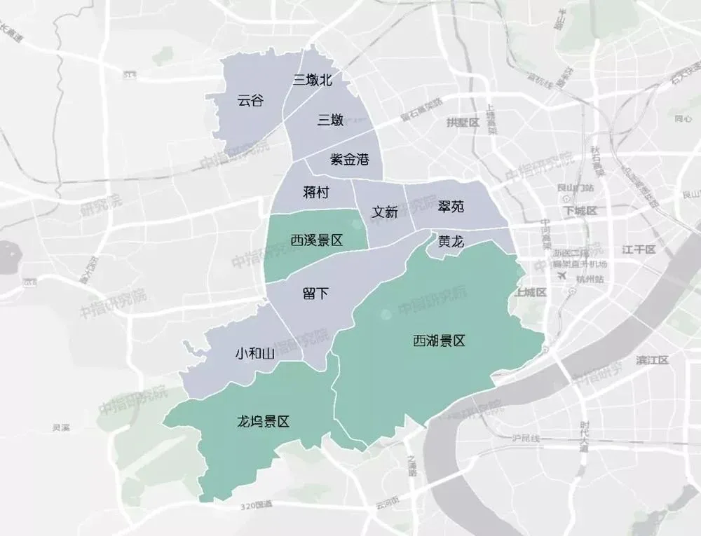重磅杭州楼市格局改写板块精细划分至121个