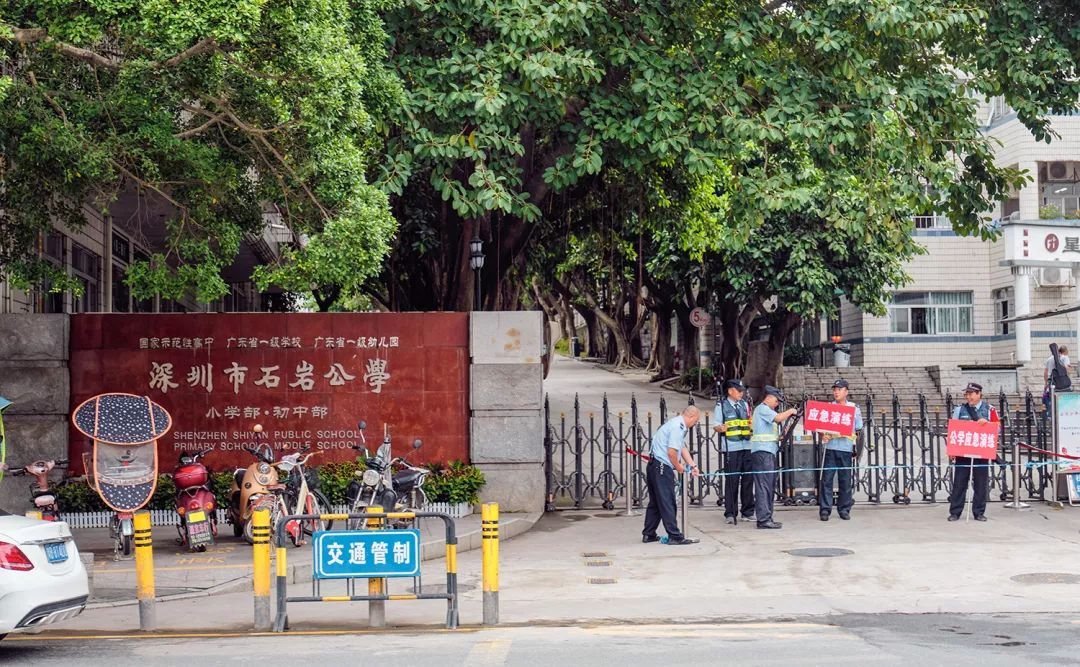 石岩公学/塘头小学,罗租小学,石岩中心小学,官田学校,上屋小学,石岩