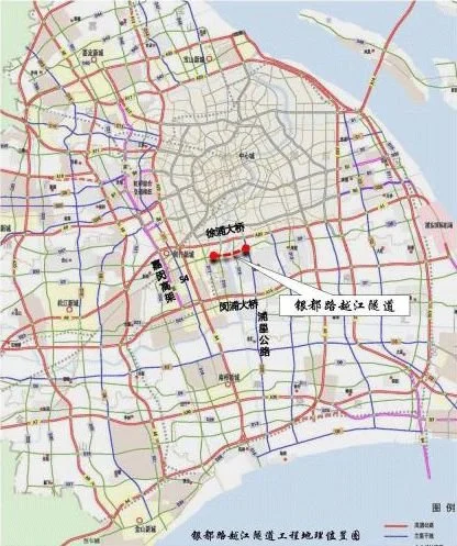 74越江段在徐匯,閔行區74位於s20 外環線以南2km 處74銀都路越