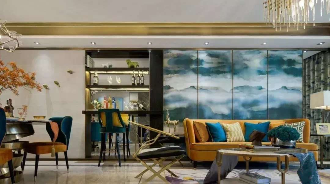 沈阳晋级装饰大河宸章130平轻奢风格家居设计