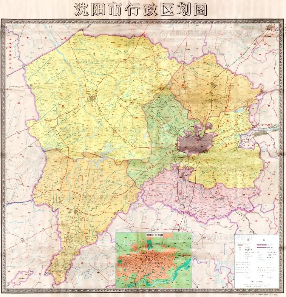 1980年沈阳地图图片
