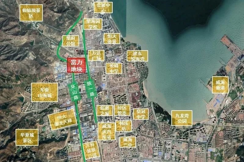 威海万达广场地图图片