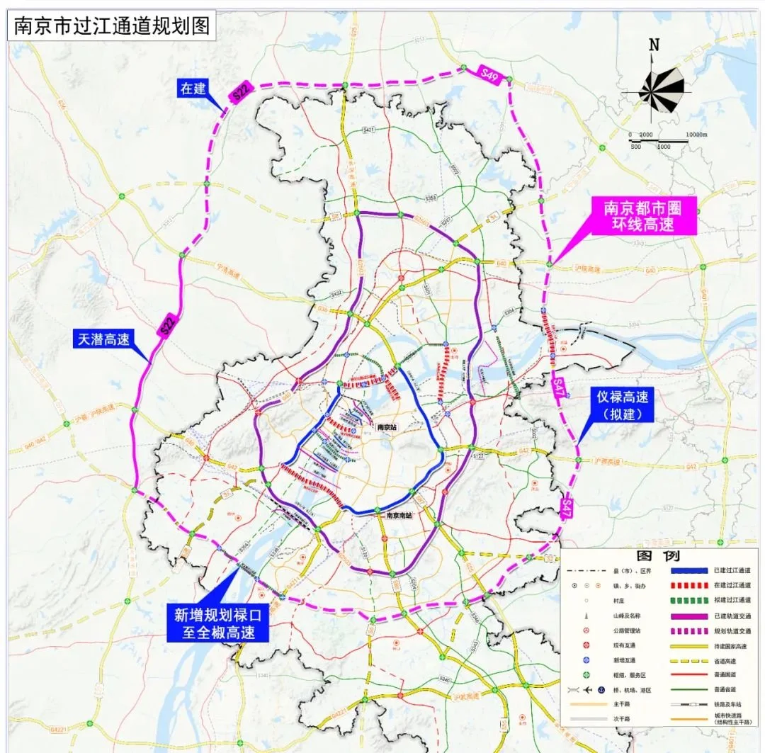 南京城市三环路规划图图片