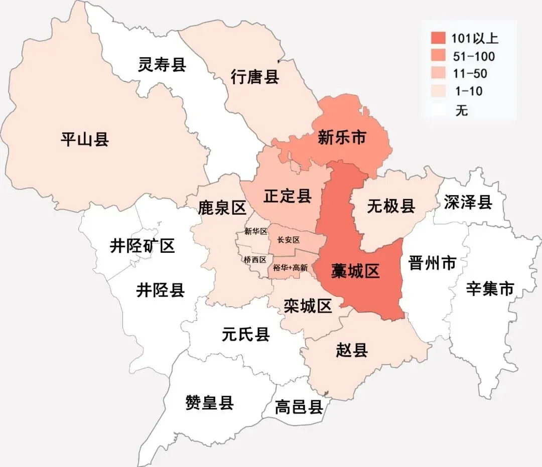 新冠冠状病毒肺炎河北省疫情地图自2021年1月22日起,将石家庄新华区