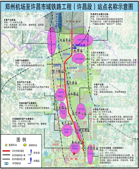 圖源:許昌市人民政府 鄭許市域鐵路是一條連接航空港區與許昌市敵市