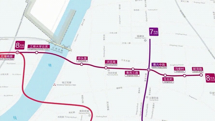 杭州地鐵8號線路全長17.