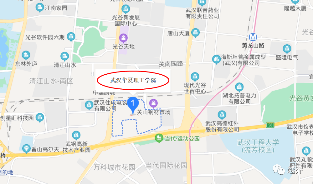 武汉晴川学院地址地图图片