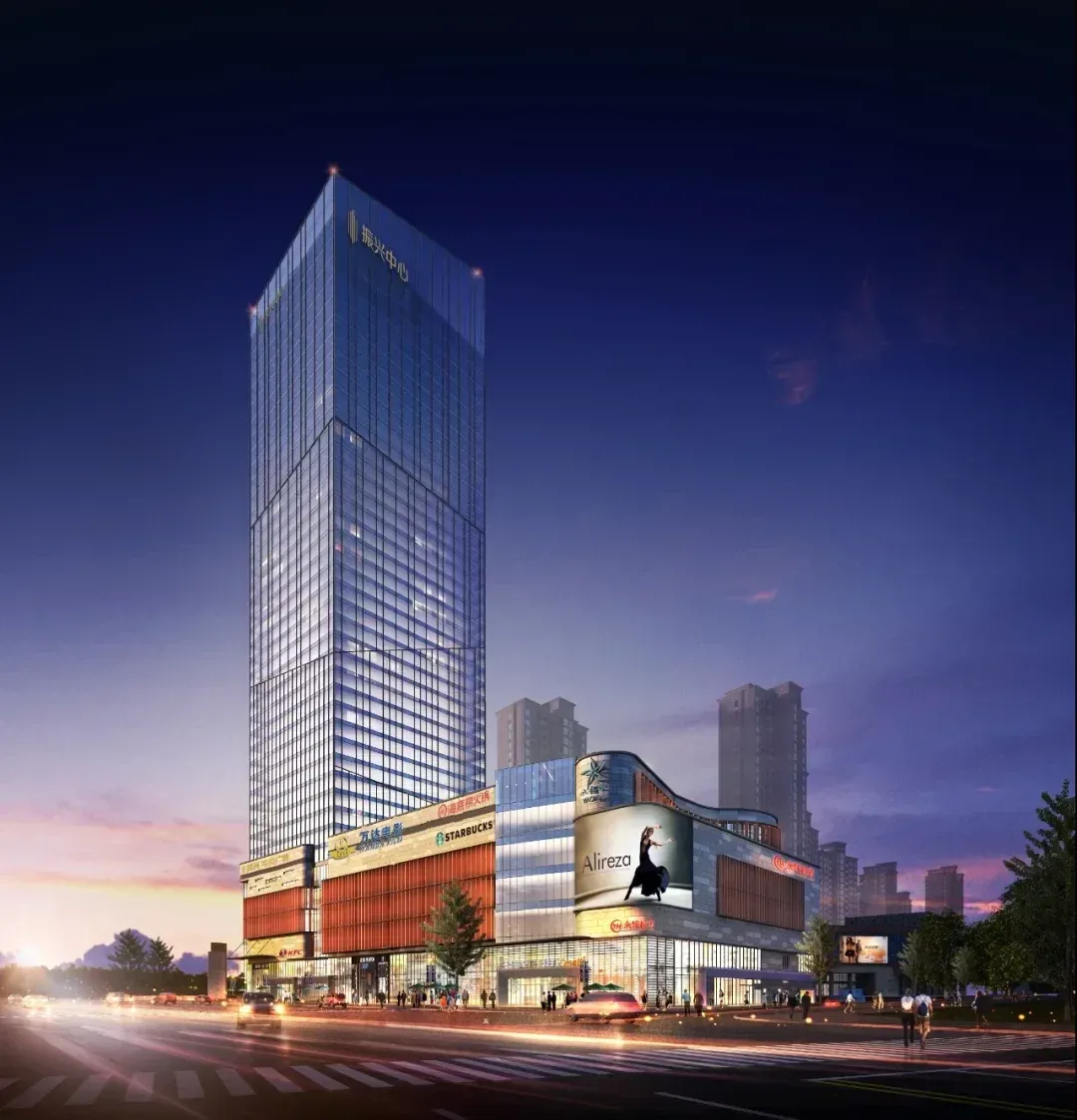 308米203米六安6大最高建筑排行来了