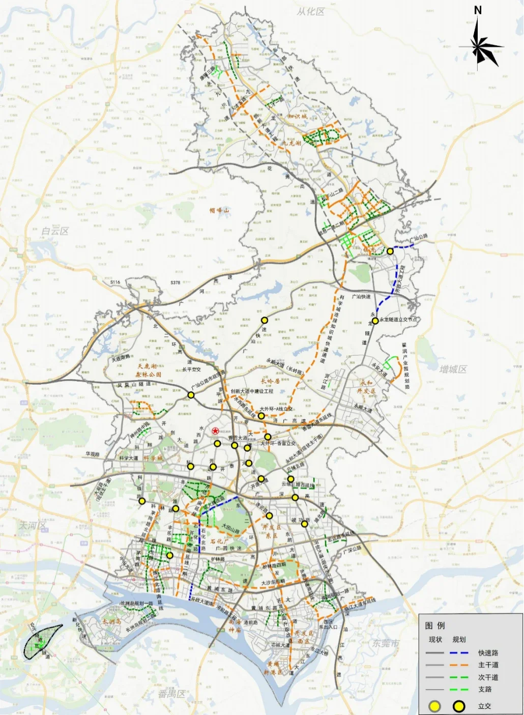 黃埔區,廣州開發區地鐵建設規劃圖3.