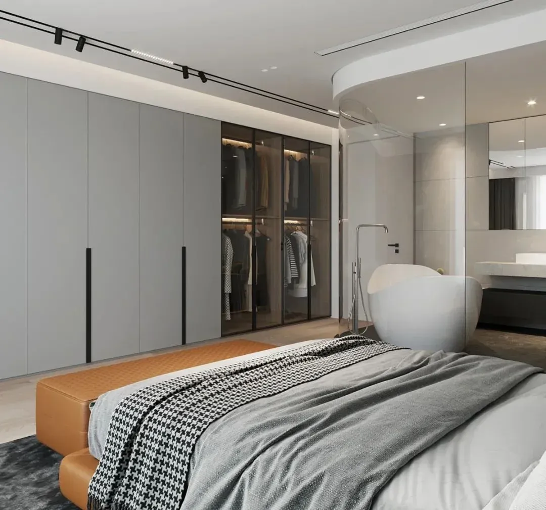 有高级感,无论用在哪个空间都能提升空间档次,只要简简单单的衣柜造型