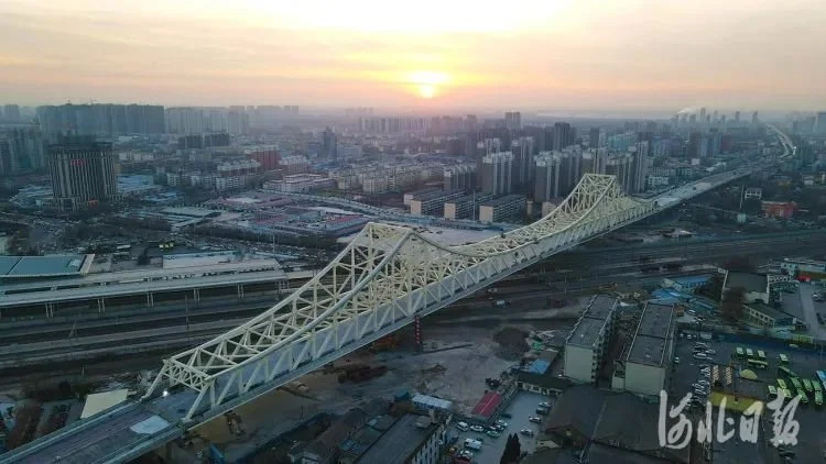 廊坊光明道立交桥2021年底前贯通航拍图来了