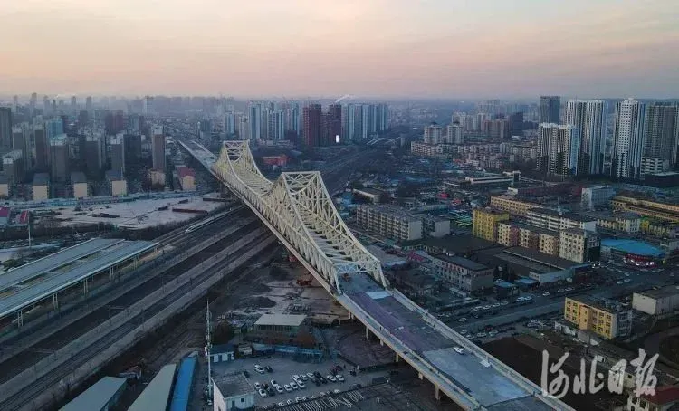 廊坊光明道立交桥2021年底前贯通航拍图来了