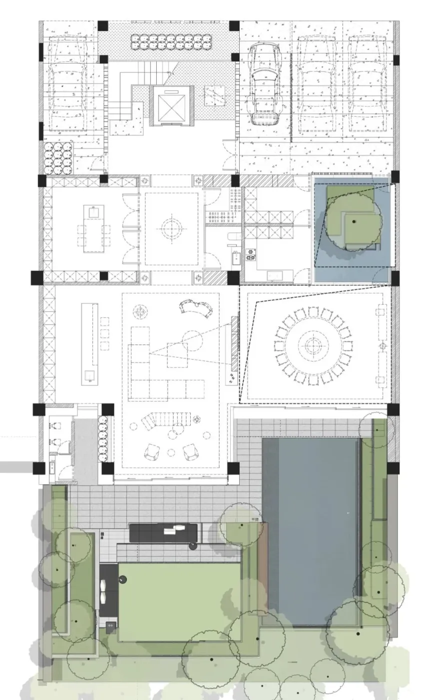 李玮珉新作杭州顶级豪宅万科白鹭郡西1242m2水之墅样板间