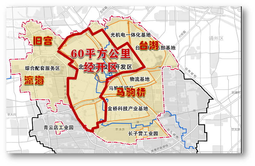 北京经济开发区地图图片