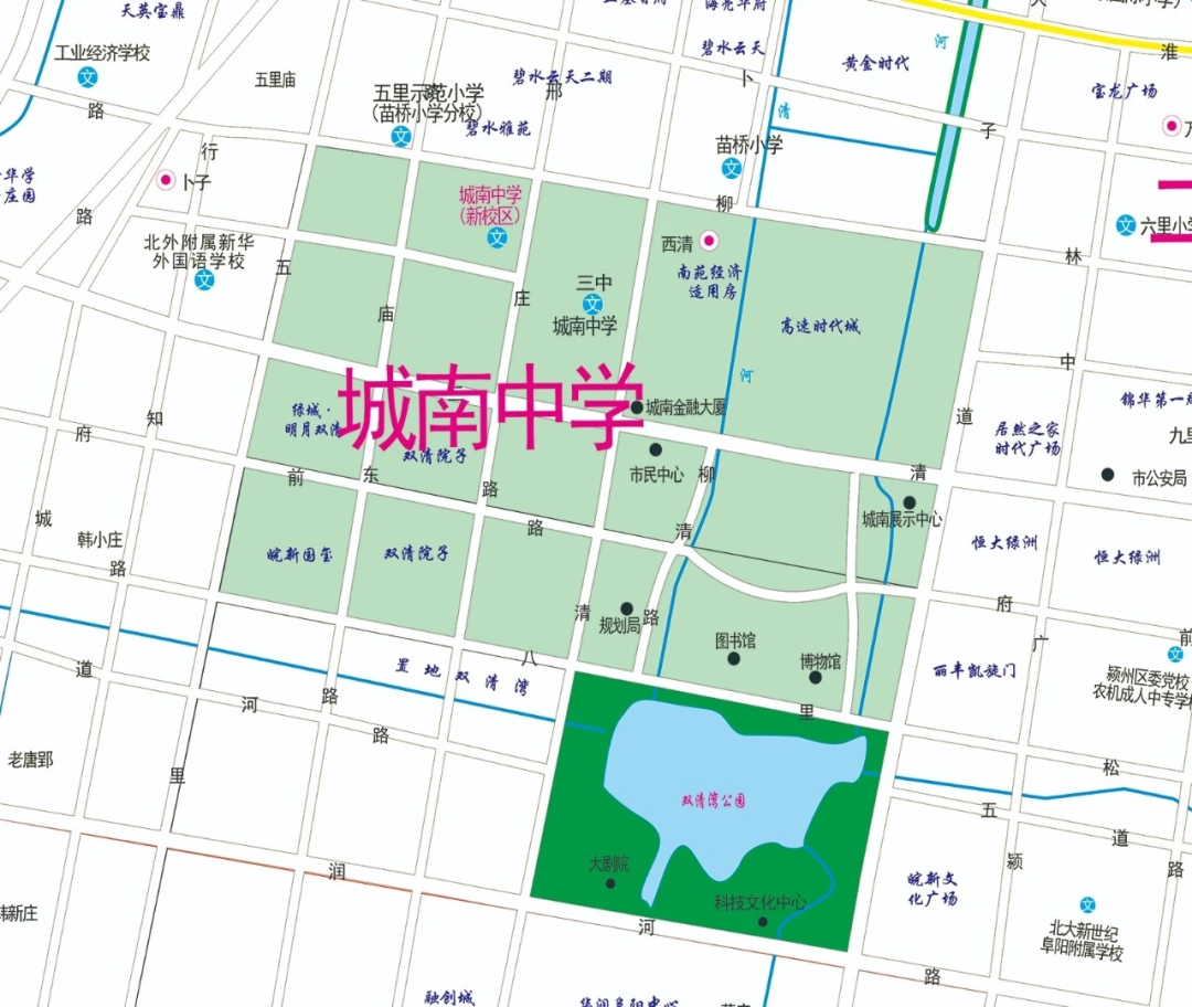 阜阳五中地图图片