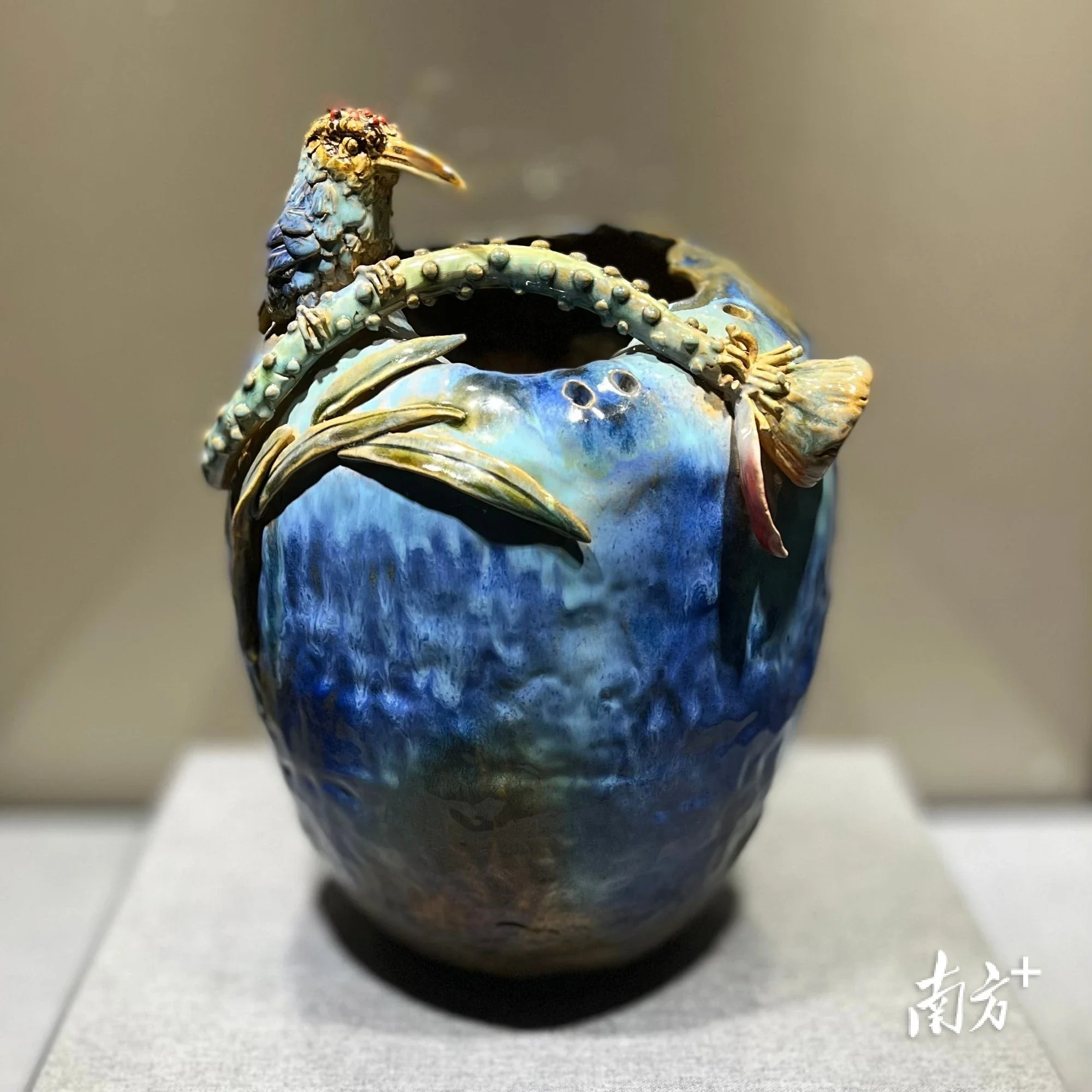 为期半个月佛山非遗陶艺作品在清远市文化馆展出