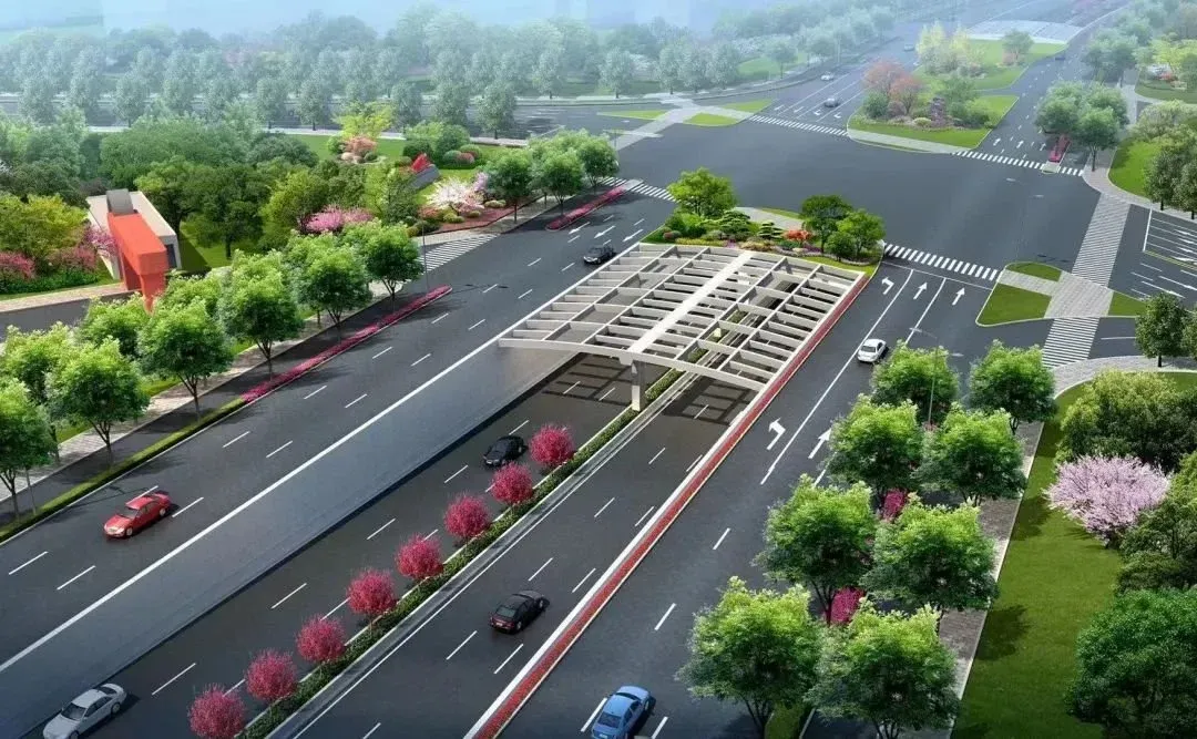 祝丰亭环岛取消环城北路主线以双向六车道下穿隧道